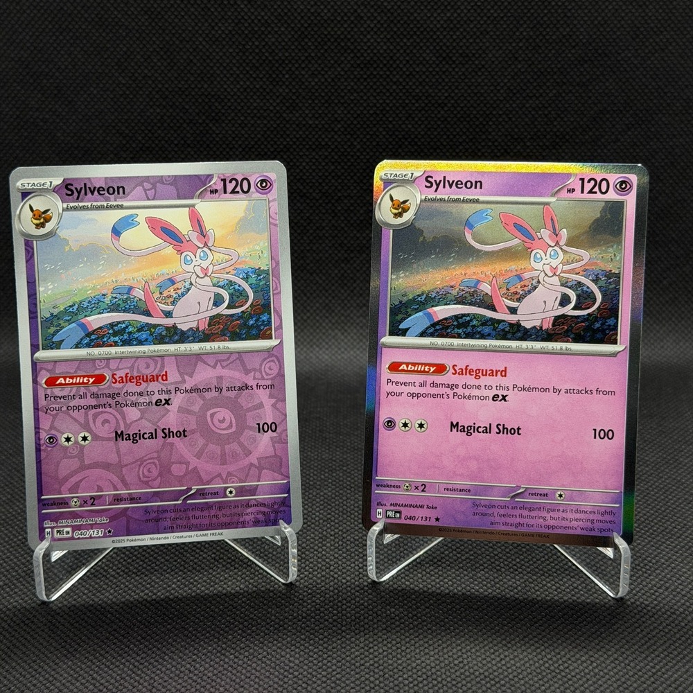 Sylveon Prismatic Evolutions Reverse Holo #040 2025 Pokémon Card NM